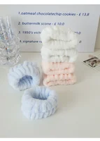 Fashion 2pcs One Pair Wash Face and Wrist Band Absorb Water Sweat Wiping Bracelet Hairband Moisture Proof Sleeve Wrist Guard - Image 4