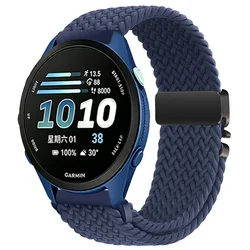 Nylon Braided Parachute Buckle Strap - Durable Belt - OPPO Watch S (Deep blue)