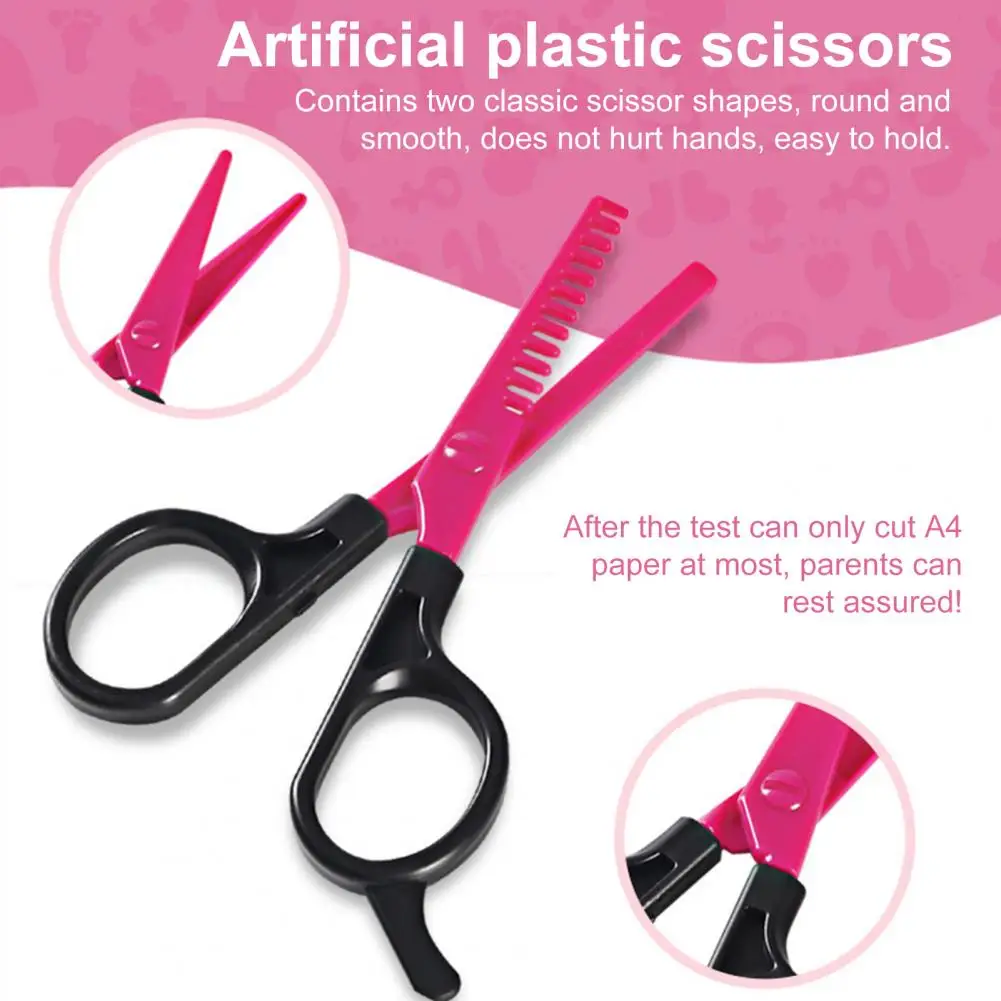 Girls Jewelry Handbag Barber Toy Girls Toys Hair Tool Toy Set for Little 15-piece Fun Play House Kit with for Pretend