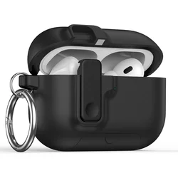 2025 Premium Protective Case with Auto Lock & Cleaning Kit - Airpods Pro 3 (Black)