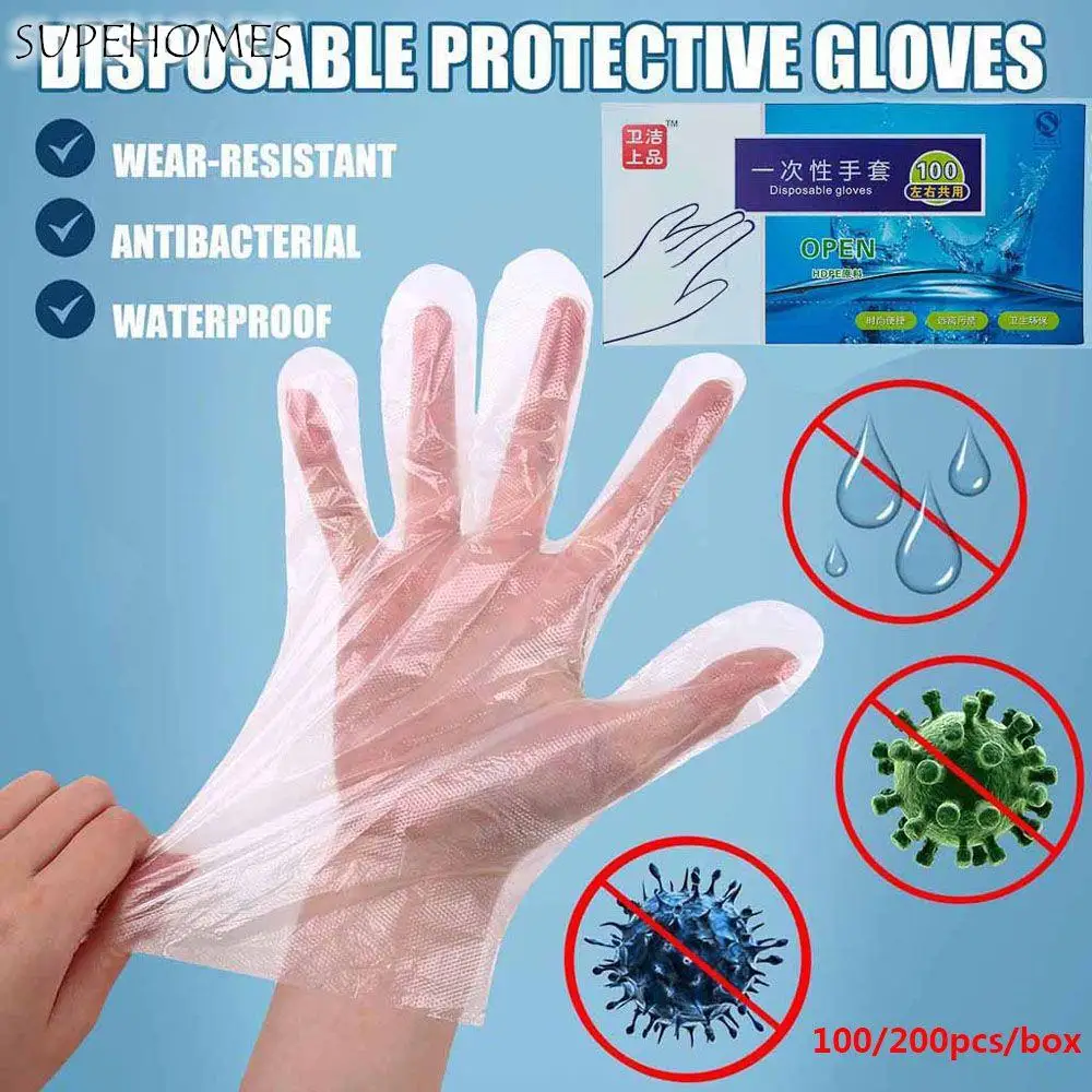 

Multifunctional PE No-touching Anti-Static Labor Supplies Protective Gloves Clear Gloves Disposable Gloves