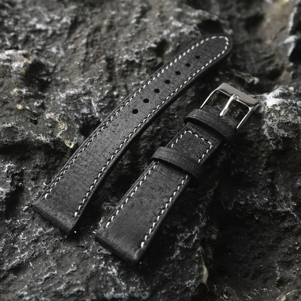 Handmade Vintage Style Genuine Leather Strap - High Quality Italian Cowhide with Quick Release