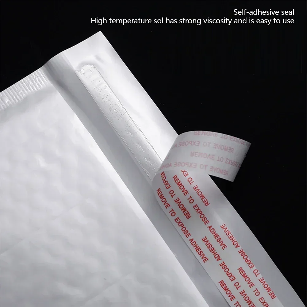 Mailing Bags 50Pcs Bubble Mailers White Poly Bubble Mailer Self Seal Padded Gift Bag Packaging Envelope Bags Book Shipping Package Bag Packing Pouches
