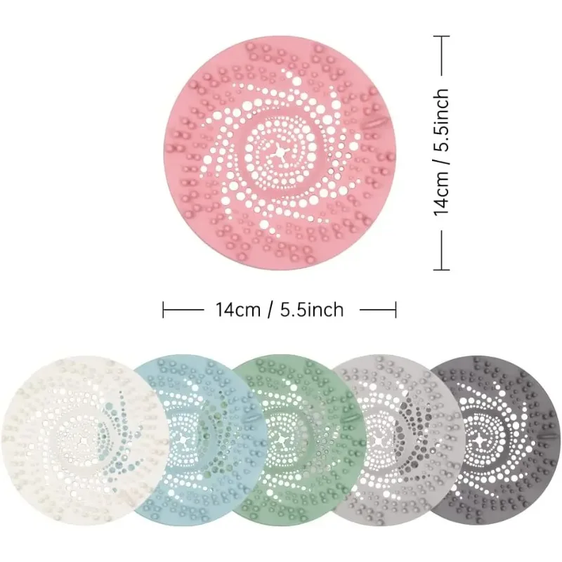 Silicone Drain Strainer Household Shower Floor Filter Sink Strainers Hair Catcher For Kitchen Bathroom Accessories 1Pcs