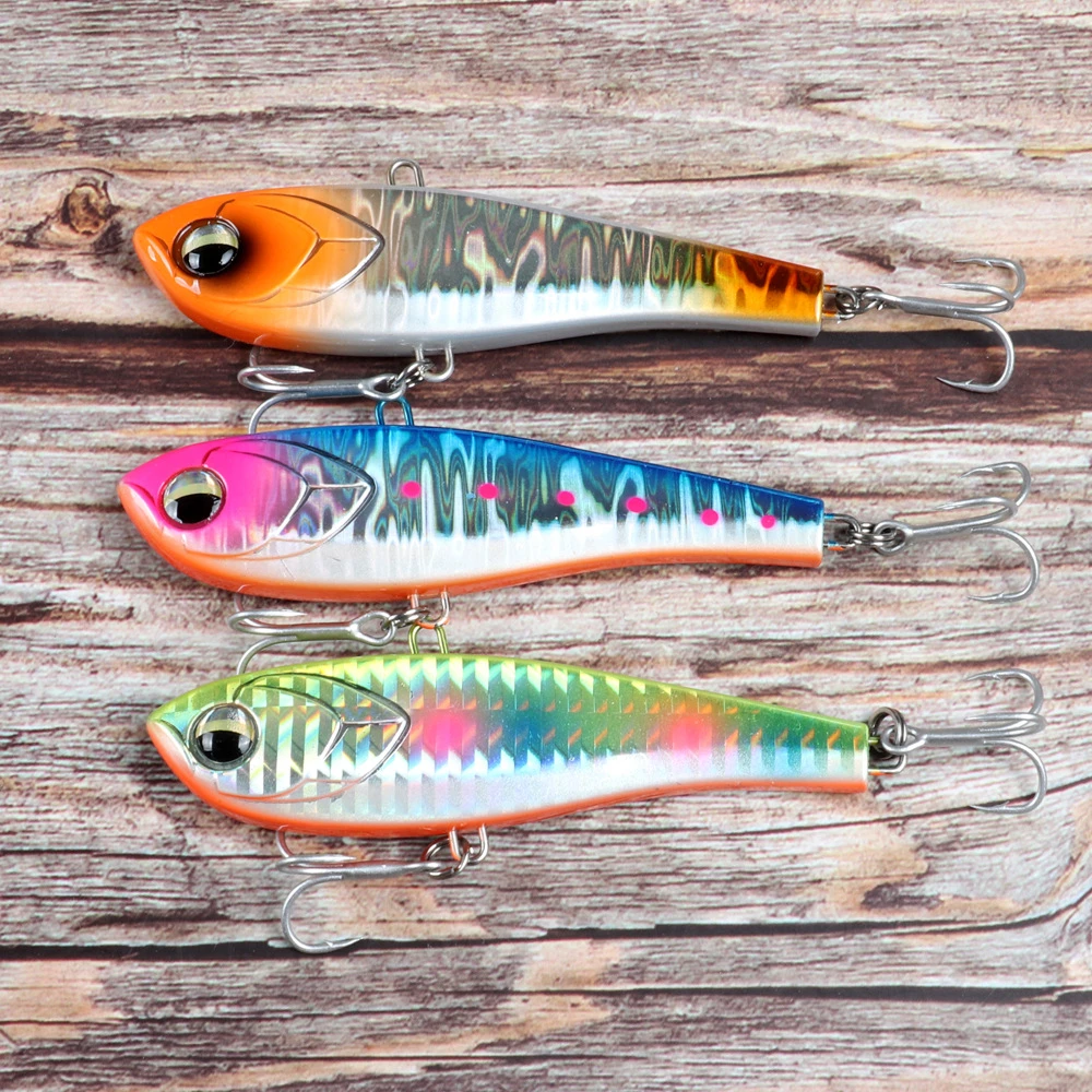 

Fangbait Vibration Sinking Lures Winter Rattlin Fishing Lure Lipless VIB fishing Wobbler Ice Balance Fishing pike Chata bee 68mm