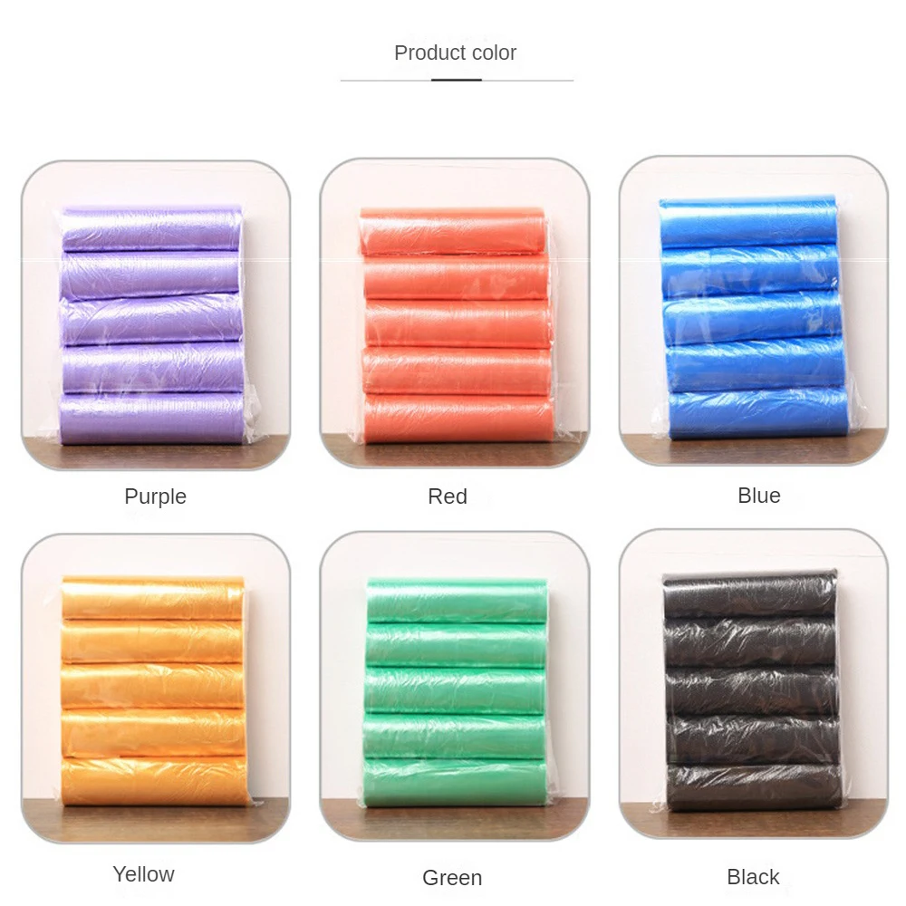 Disposable trash bags garbage bags 5 Rolls 1 Pack 100Pcs