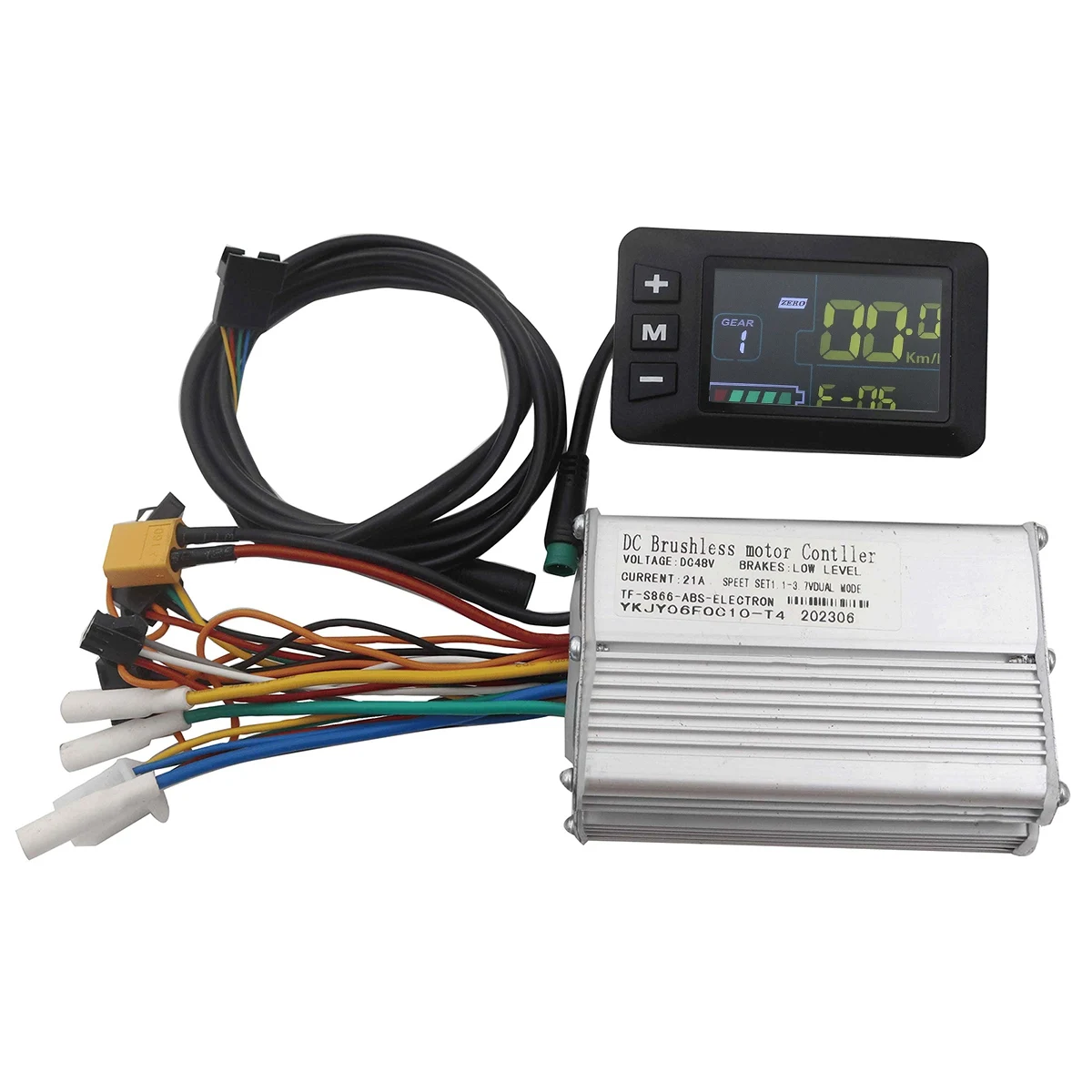 

Electric Scooter Brushless Motor Controller 48V 21A+S866 LCD Display Dashboard Kit E-Scooter Accessories Multicolor