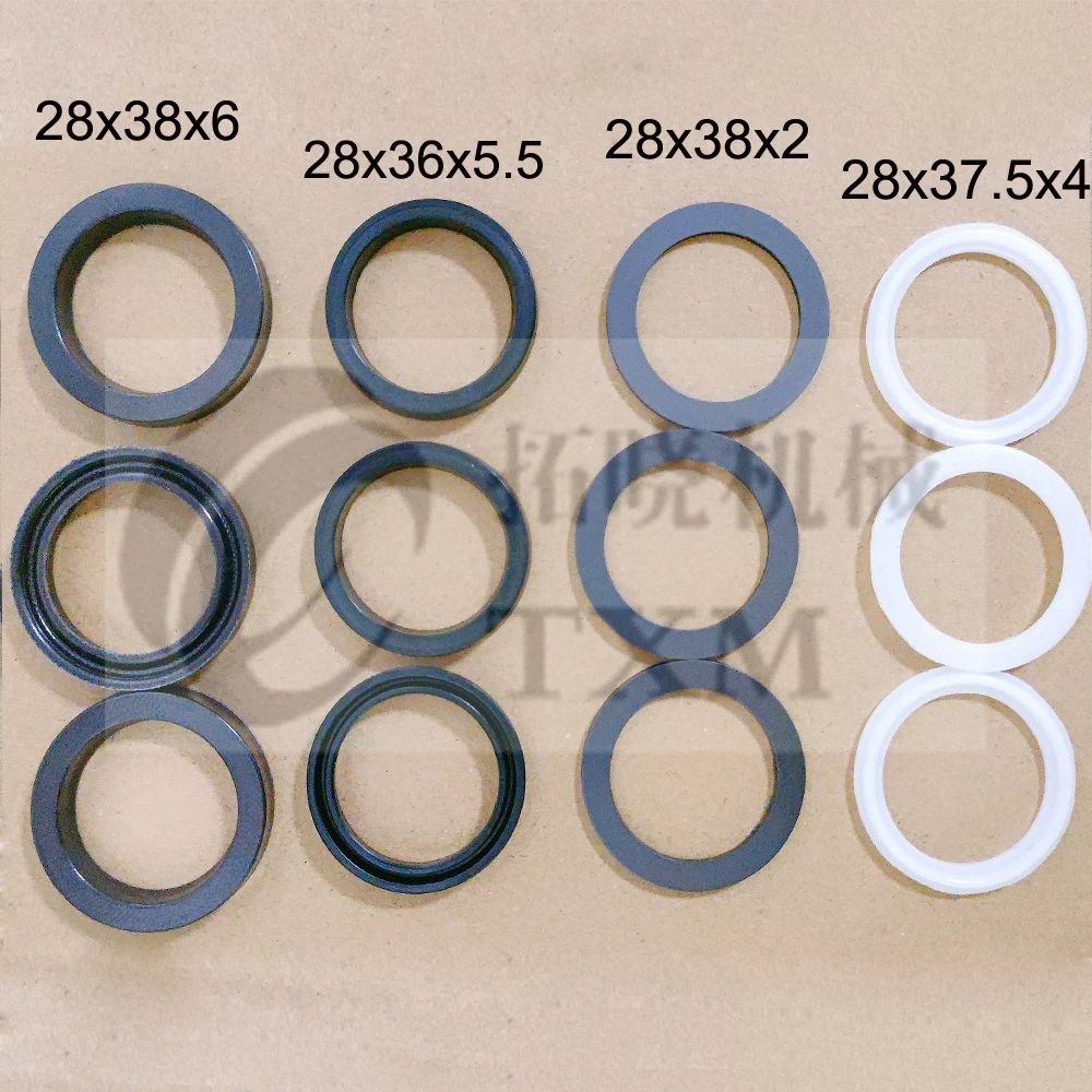 28MM Cloth Fabric Water Seal High Pressure Pump Head Repair Kit Car Cleaning 28x38x6mm Rubber Auxiliary Support Ring