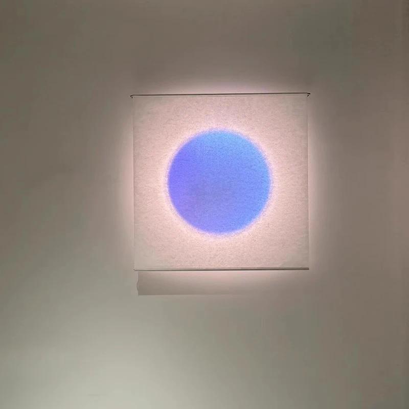 Full Moon Wall Lamp Modern Living Room Circular Square MOODMOON Designer Corridor Bedroom RGB Color Dimming Atmosphere Light 6