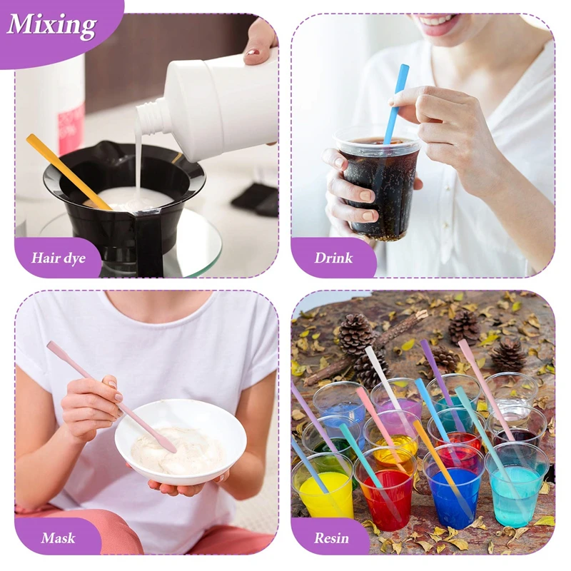 Silicone Stir Sticks for Resin Mixing and DIY Crafting