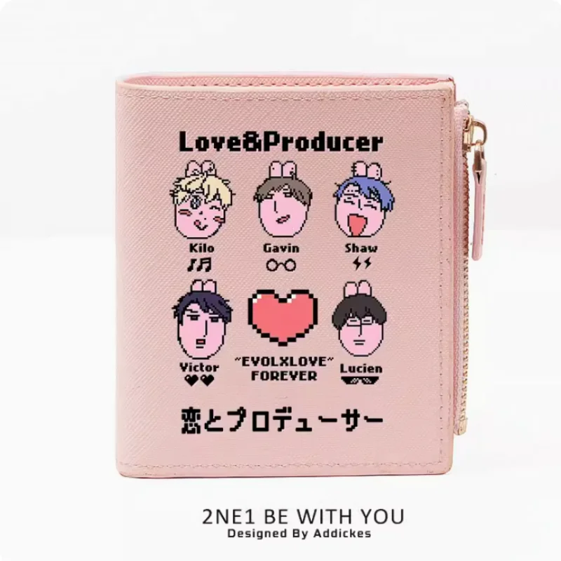 Love Producer Victor Kilo Lucien Shaw Anime Fashion Wallet PU Purse Card Coin Zipper Money Bag Cosplay Gift B503