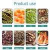 10pcs Transparent Food Bag Self-Sealing Bag With Handle Thickened Plastic Frosted Packaging Reusable Food Storage Ziplock Bag 4