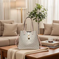 CH Premium Versatile Leather Crossbody Bag Ladies Large Capacity Daily Commuter Tote Bag Letter Print Design Ladies Fashion - Image 5