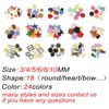 3/4/5mm Metal Buttons 100pcs Mini Buttons for Dolls Clothes 2Holes Sew Button for Needlework Round Buckles Handmade Accessories 6