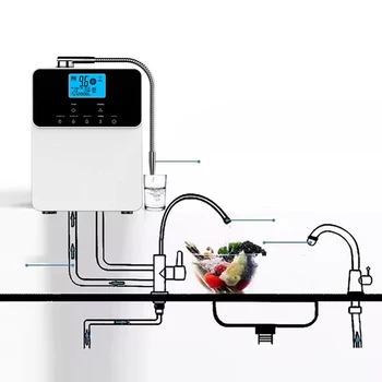 เทคโนโลยีญี่ปุ่น เครื่องทําน้ํา Kangen เครื่องสร้างประจุไอออนน้ําอัลคาไลน์ เคลือบแพลทินัม 11 แผ่น เครื่องทําน้ําอัลคาไลน์ กรองการดื่ม 1