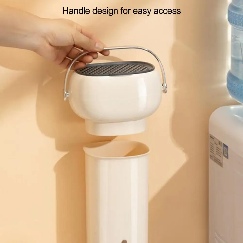 Paper Cup Organizer Wall-mounted Punch Free Storing Large Capacity Living Room Disposable Water Cup Storage Dispenser For Hotel