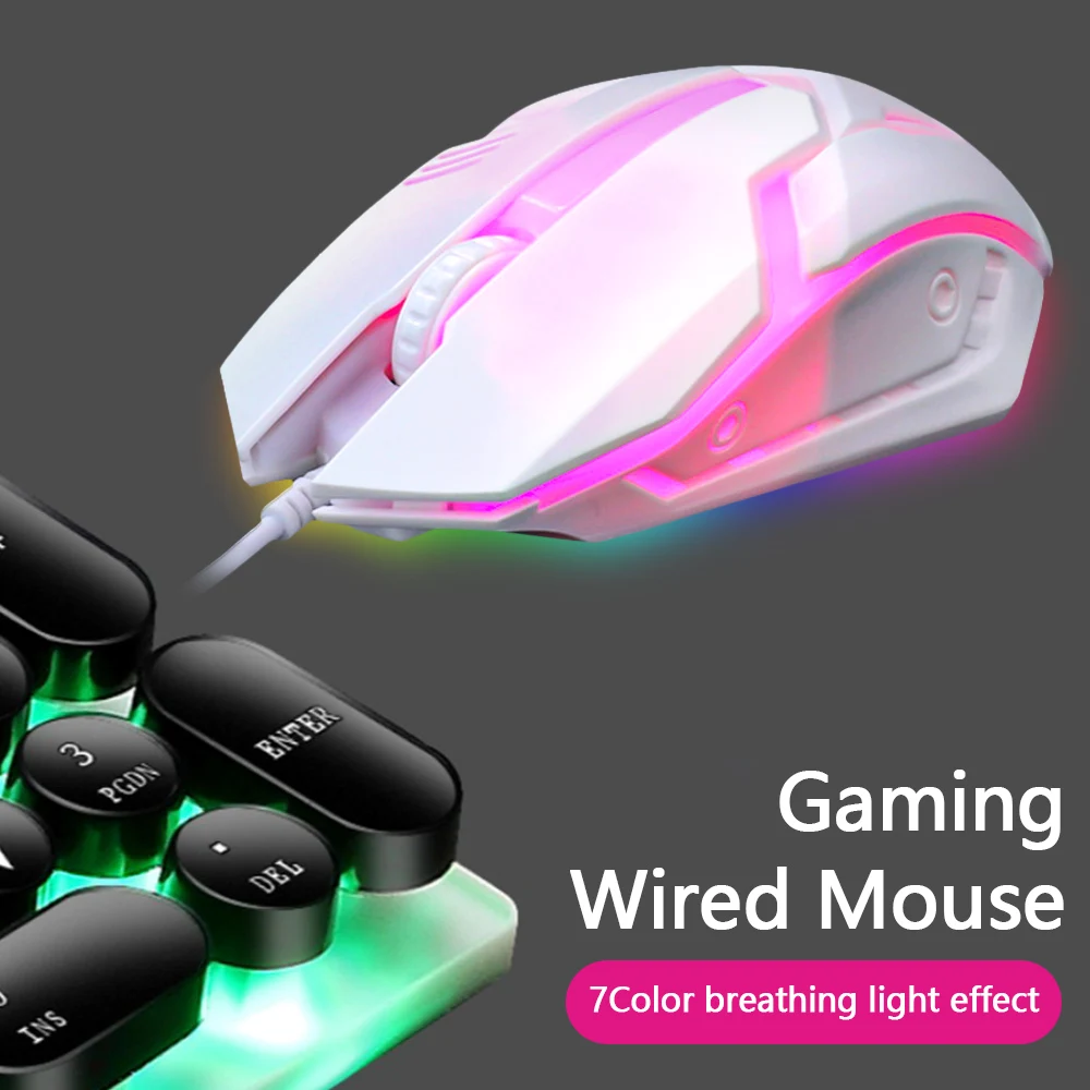 Limei S1 E-Sports Luminous Wired Mouse USB Wired Desktop Laptop Mute Computer Game Mouse