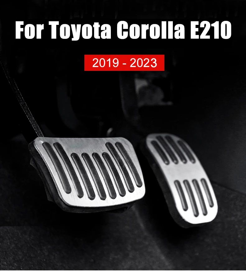 Für Toyota Corolla E210 2019 2020 2021 2022 2023 2024 2025 Hybrid Auto Gaspedal Bremsscheibe Fuß Pedale Abdeckung Pads Zubehör – Detail 1