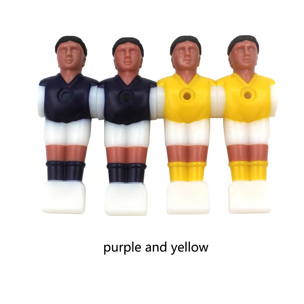 4Pcs Funny Plastic Figures Ball Game Accessories for Yellow/Purple