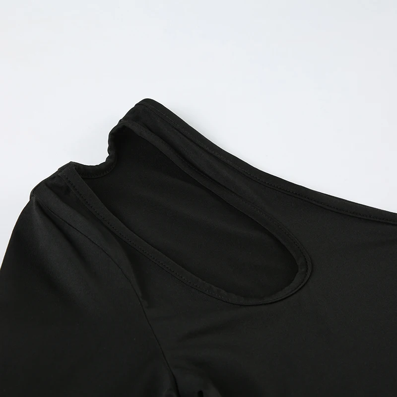 Body de mujer con un hombro descubierto y abertura, sexy, sin espalda, a la moda, elegante, para otoño, para fiesta, rave, body para mujer, tops