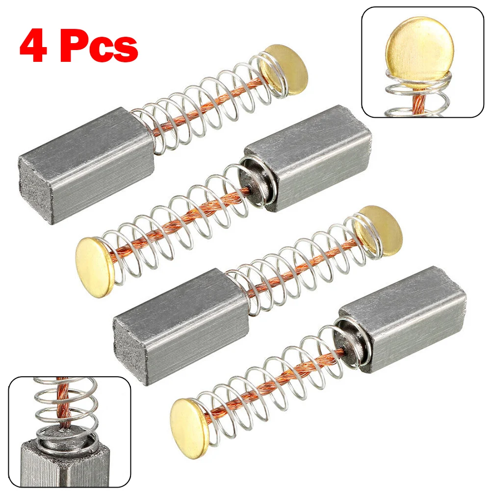 

4pcs Motor Carbon Brushes 10mm X 5mm X 5mm For Circular Saws Angle Grinder Electric Hammer Drills Carbon Brush Power Tool Parts