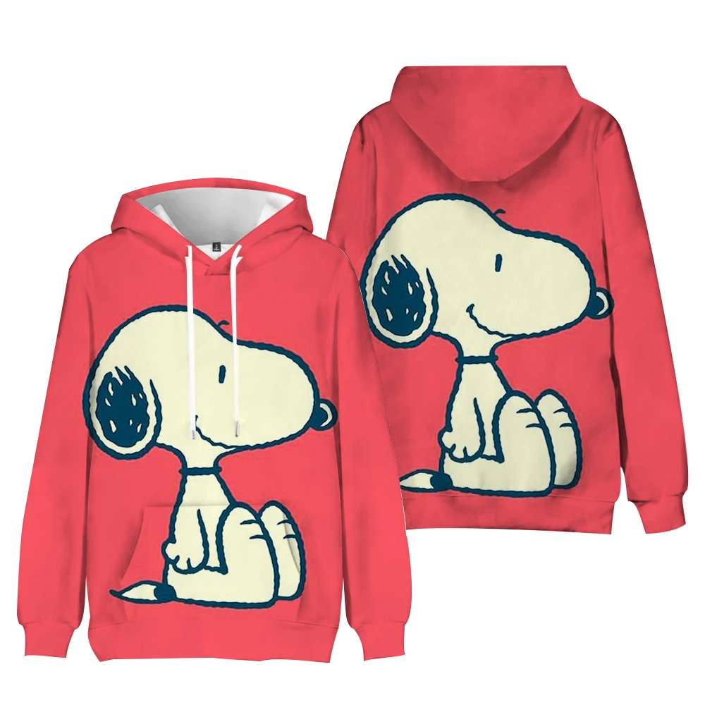 thumbnail image 1 of Suéter para padres e hijos adultos de primavera y otoño de 2024 con impresión 3D de dibujos animados de Snoopy y personalidad, moda urbana, 1 of 5