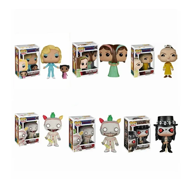 thumbnail image 2 of FUNKO POP! American Horror Story Twisty freak show PEPPER TATTLER TWISTY ELSA MARS & MA PETITE Juguetes de acción de vinilo para regalo, 2 of 5