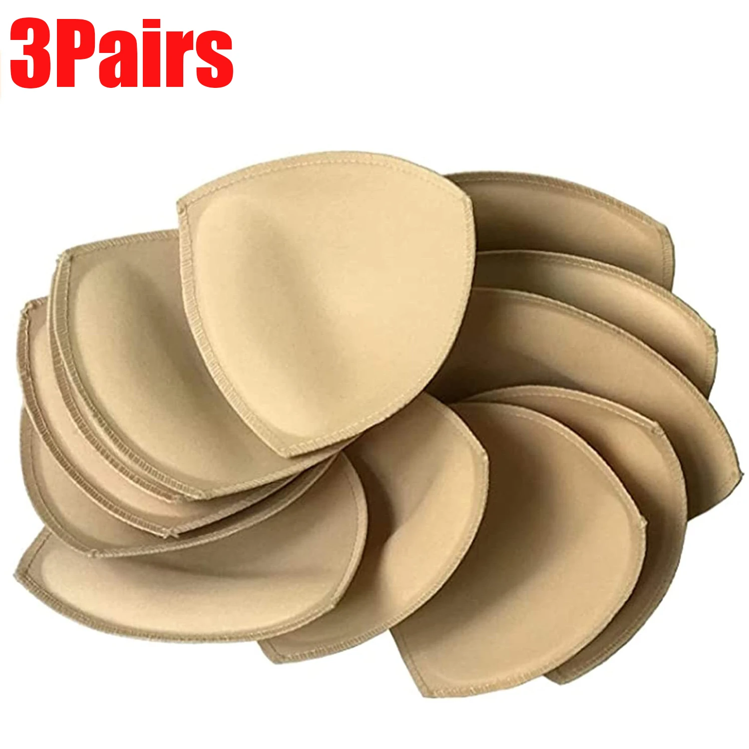 Triangle Thickened Bra Pad Inserts Push Up Chest Pads for Sport