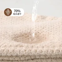 Women's Large Microfiber Hair Towel Dry Hair Towel with Elastic Band Quick Drying Towel Long Thick Curly Hair Super Soft Towel 3
