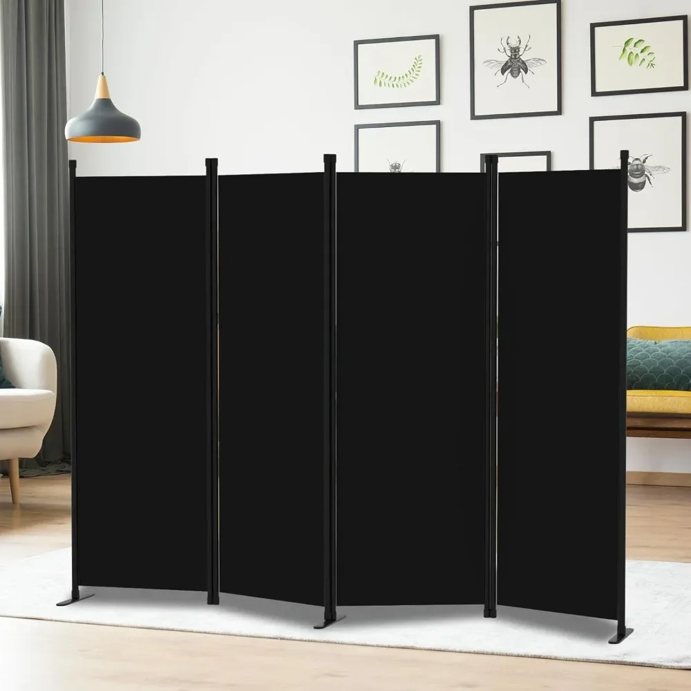Panel Privacy Screen Portable Screen Steel Frame with Hook&Loop for Home Office Classroom Studio