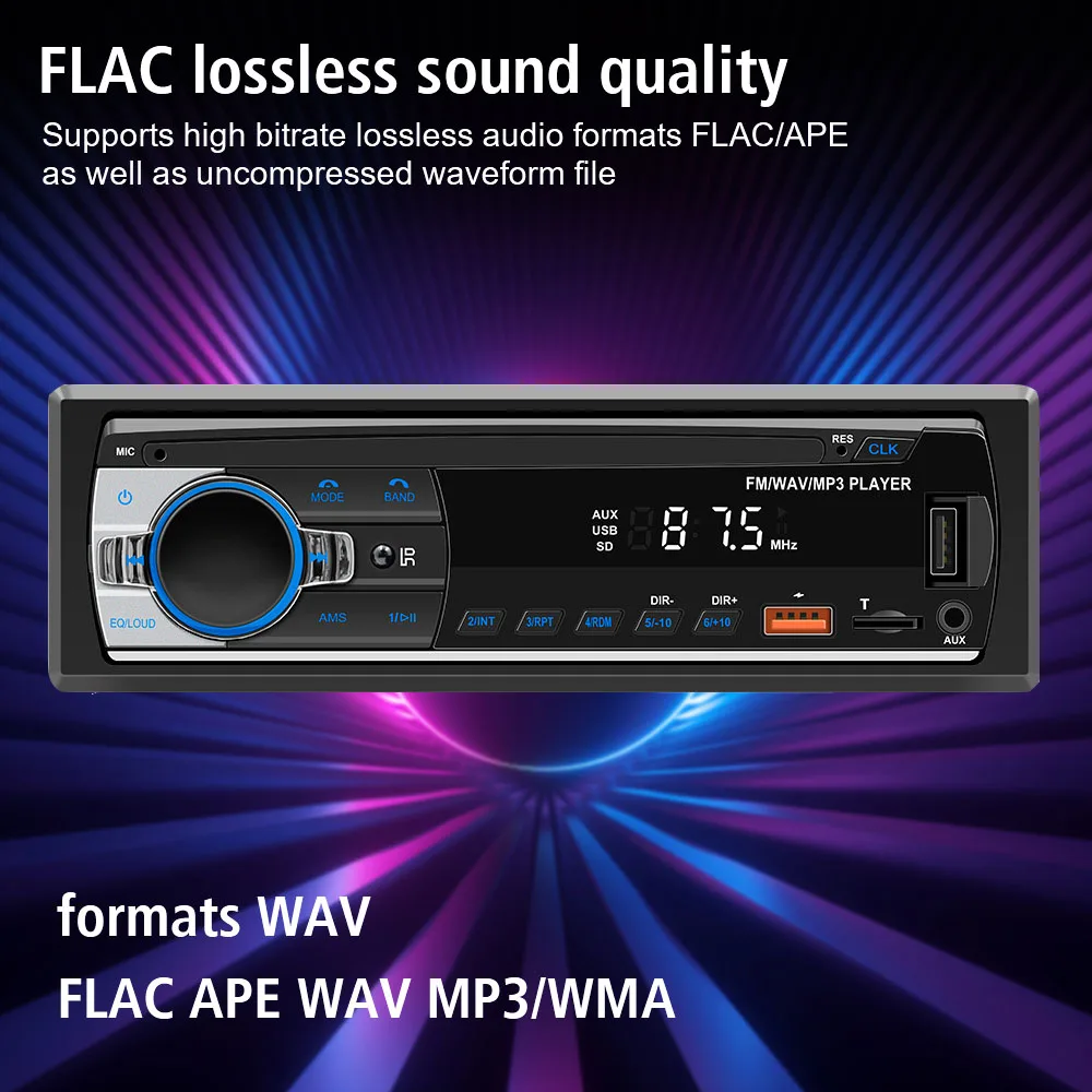 Car MP3 Player Car Radio Digital Bluetooth Audio Music Stereo Accessories Remote Control USB TF FM Receiver