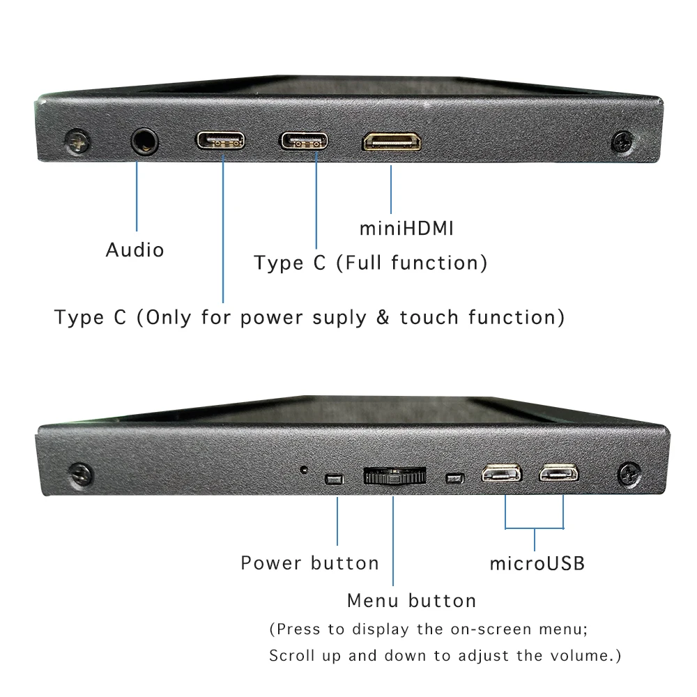 LESOWN PC GPU CPU ͸  Ʈġ  , USB CŸ 1920x550 IPS HDMI ġ ̵  ÷, 14.1 ġ