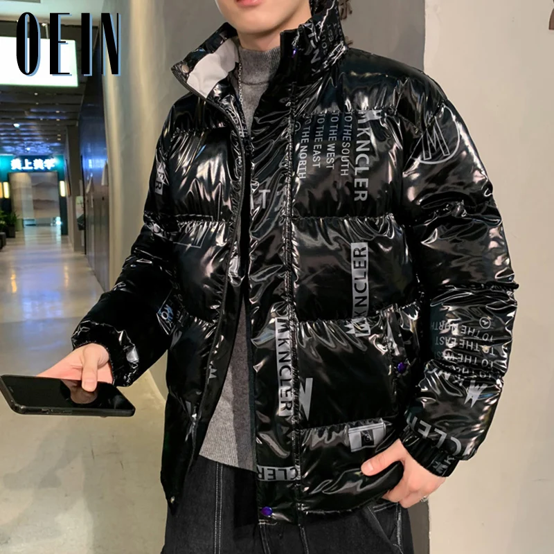 Custom Men's Plain Hooded Glossy Shiny Puffer Jacket High Quality Quilted  Down Jacket Winter Warm Outwear Thick Down Coat - China Puffer Jacket Mens  and Down Coat price