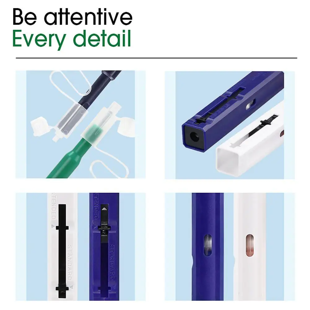 광섬유 클리너 펜, Lc Mu용 2.5mm, Sc Fc St 커넥터용 1.25mm, 광학 스마트 청소 도구