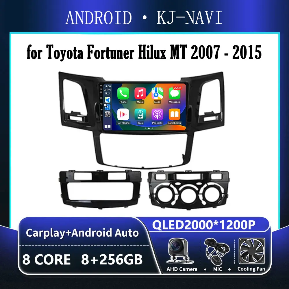 

Автомагнитола Carplay для Toyota Fortuner Hilux MT 2007-2015, 2 din, WIFI