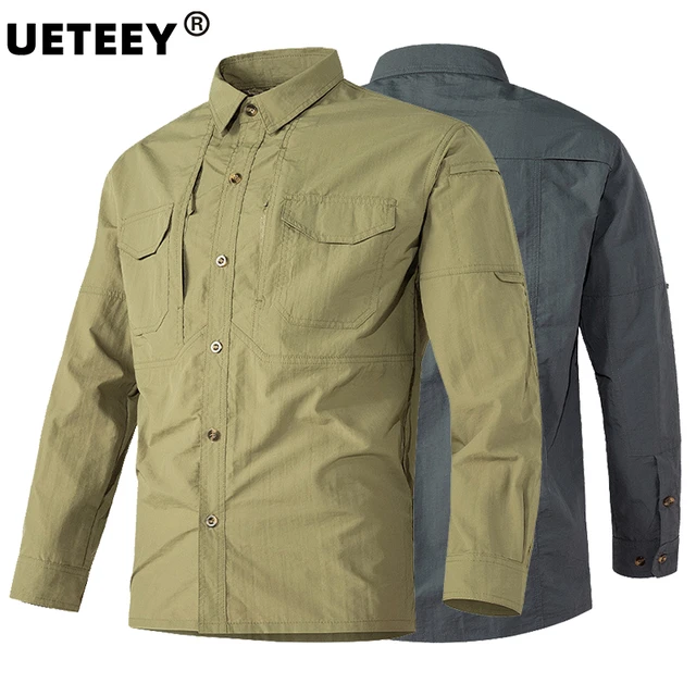 Hot Tactical Hiking Shirts Men Long Sleeve Cargo Work Shirt Summer Outdoor  Quick-dry Military Camping Hunting Fishing Work Shirt - AliExpress