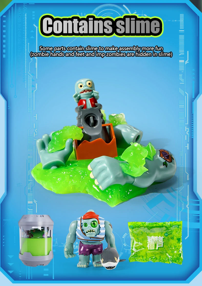 Plants vs. Zombies 2 Giant Zombie Assembly Toy Arena Battle