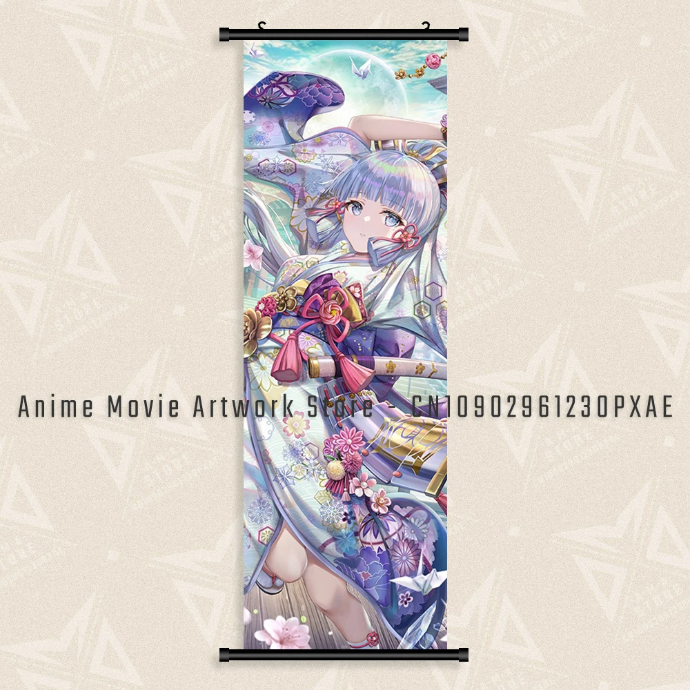 Anime-Inspired Kawaii Wall Art Canvas - Arlecchino Home Decor Poster