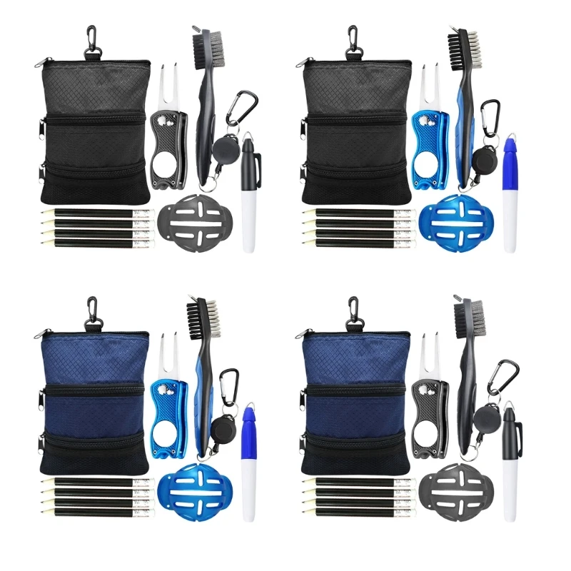 

Держатель для мячей для гольфа, сумка для футболок для гольфа, сумка с пластиковым зажимом, трехслойные сумки для гольфа на