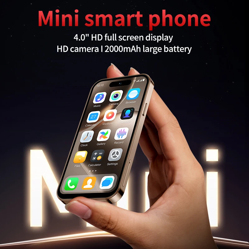 New ONEMYTH M16 Pro Mini Smartphone 3G Network 4.0 Inch Full Screen 2000mAh 2GB RAM 16GB ROM 5MP Camera Dual SIM With Face ID 3