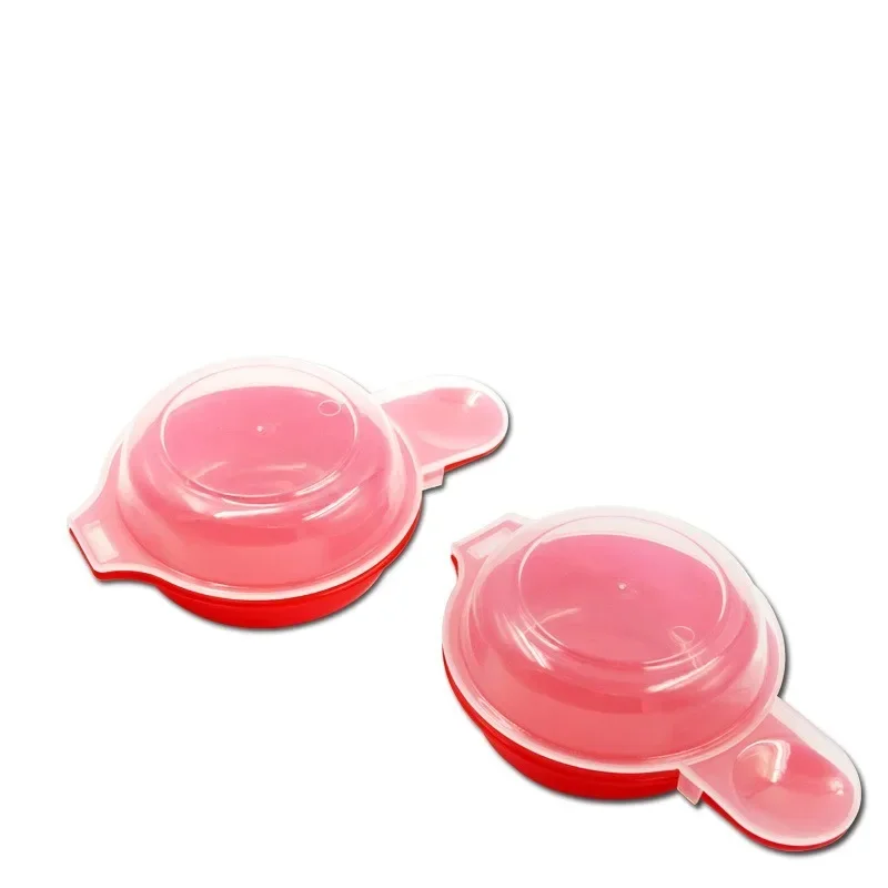 2pcs Easy Eggwich Microwave Egg Cooker Egg Hamburg Omelet Making Tool PP Manual Burger Press Burger Making Tool Hamburger Pattie egg cooker