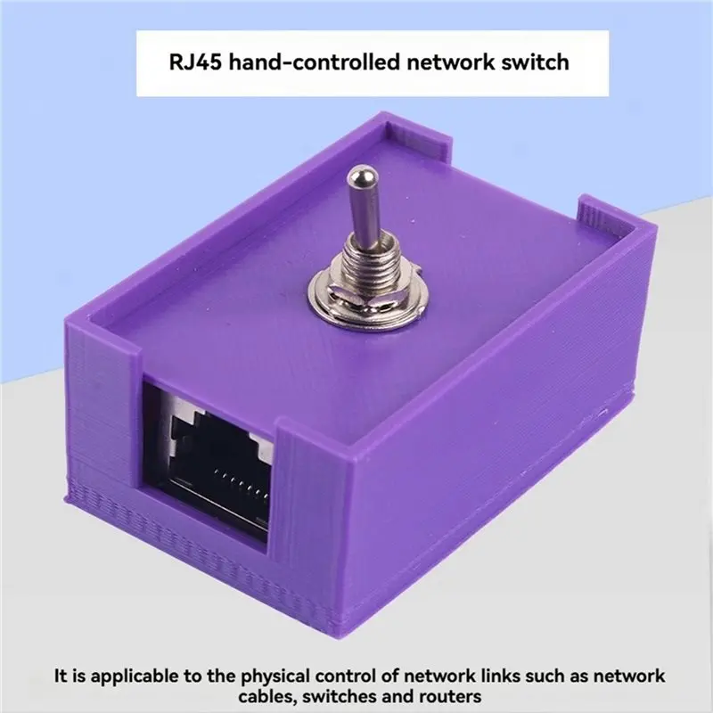 Exquisite-2X 네트워크 RJ45 LAN CAT5/CAT6 트위스트 페어 제어 스위치 토글 스위치 네트워크 케이블 스위치
