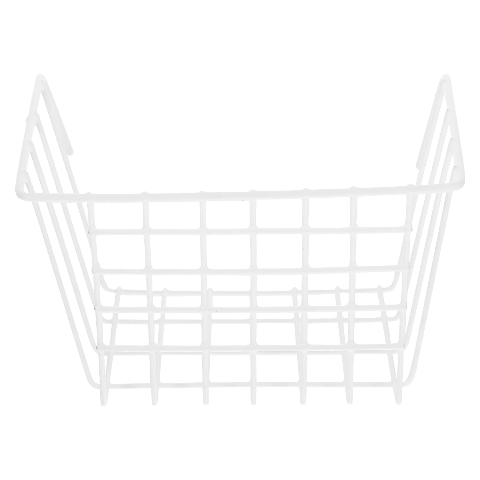 

Bathroom Hanging Basket Grid Panel Storage Metal Shelves Crafts Iron Wire Kitchen Shelf Toilet Holder White