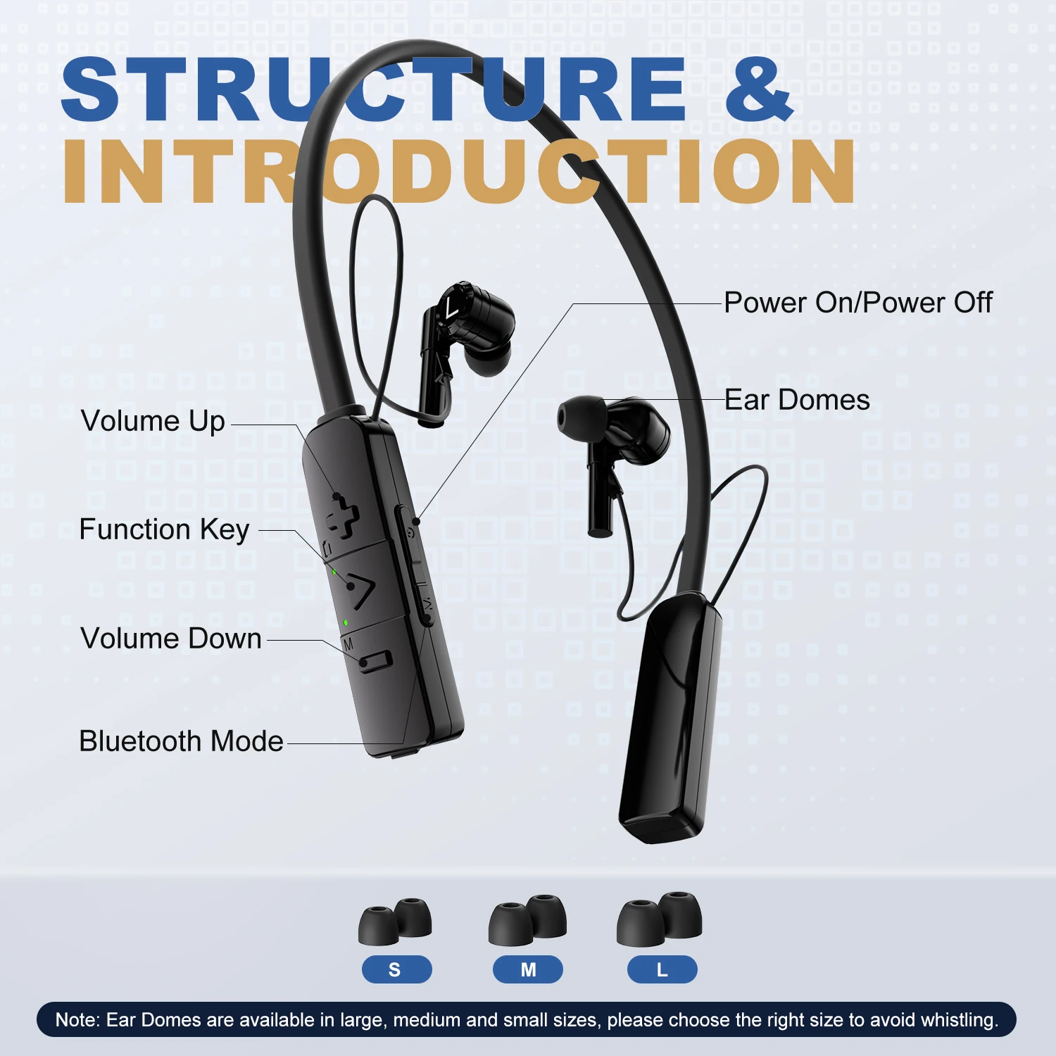 Rechargeable Hearing Aids Wireless Bluetooth Headphones Digital Sound Amplifier Hearing Aid For Deafness Elderly 3