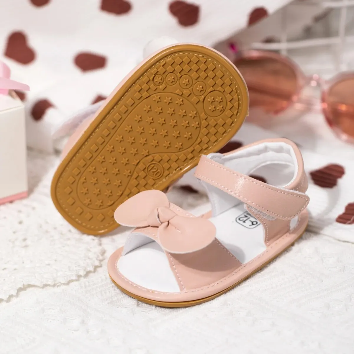 Meckior Toddler Girls Sandals Little Girls Cute Dress Sandals Ki 並行輸入品 Meckior Baby Girls Sandals Toddler Rubber Sole Open Toe
