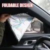 Magnetic Suction Car Sunshade Laser Coating Blackout Cloth UV Protection Privacy Design Driver & Rear Seat Sunscreen Curtain Set 5