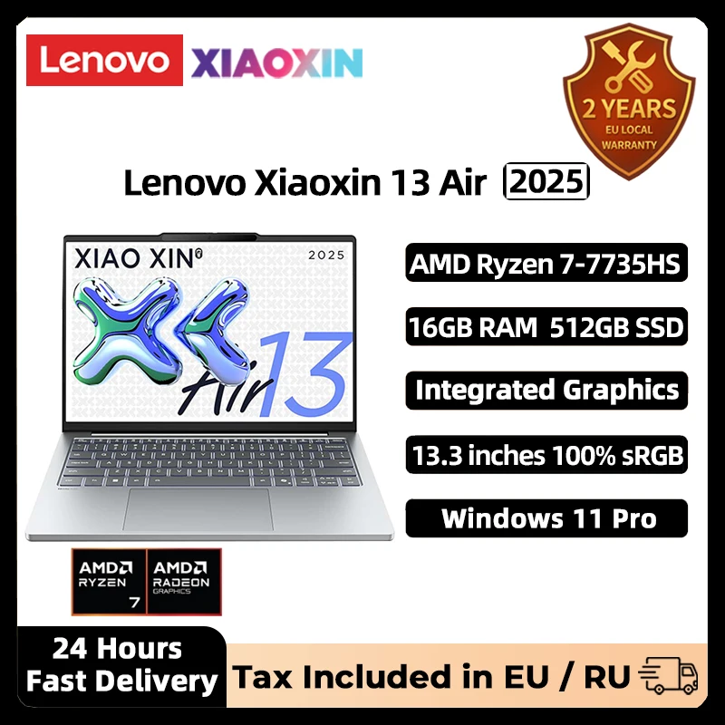 良品◆レノボ　小新 XiaoXin Air 13IWL Lenovo Xiaoxin 13 Air Laptop 2025 Ryzen 7 7735HS 16GB RAM