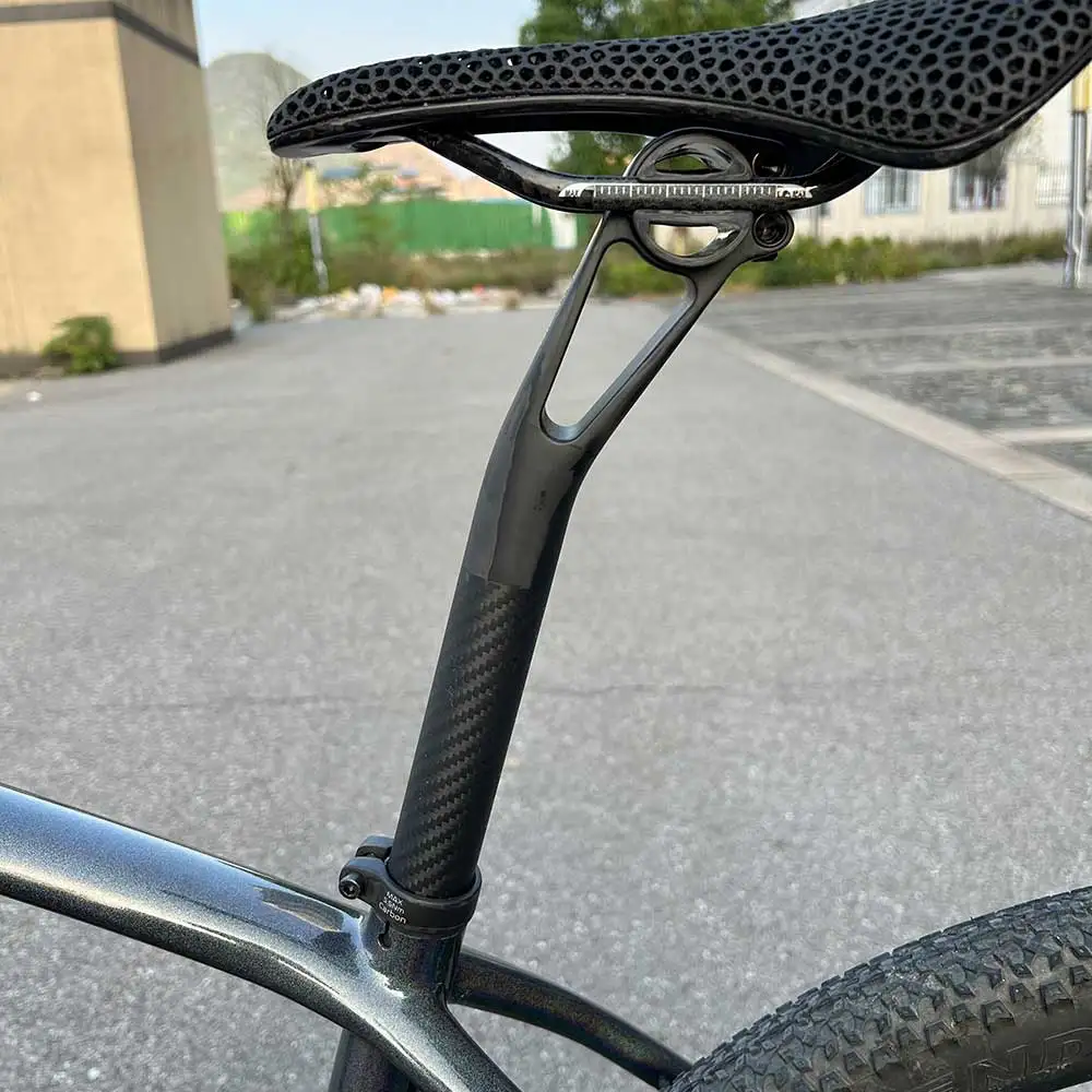 Eleitaone Master Series tija de sillín de carbono Setback 25mm MTB