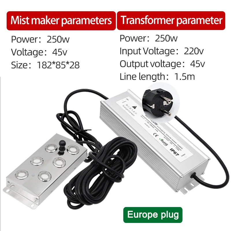 6head 220V euro plug
