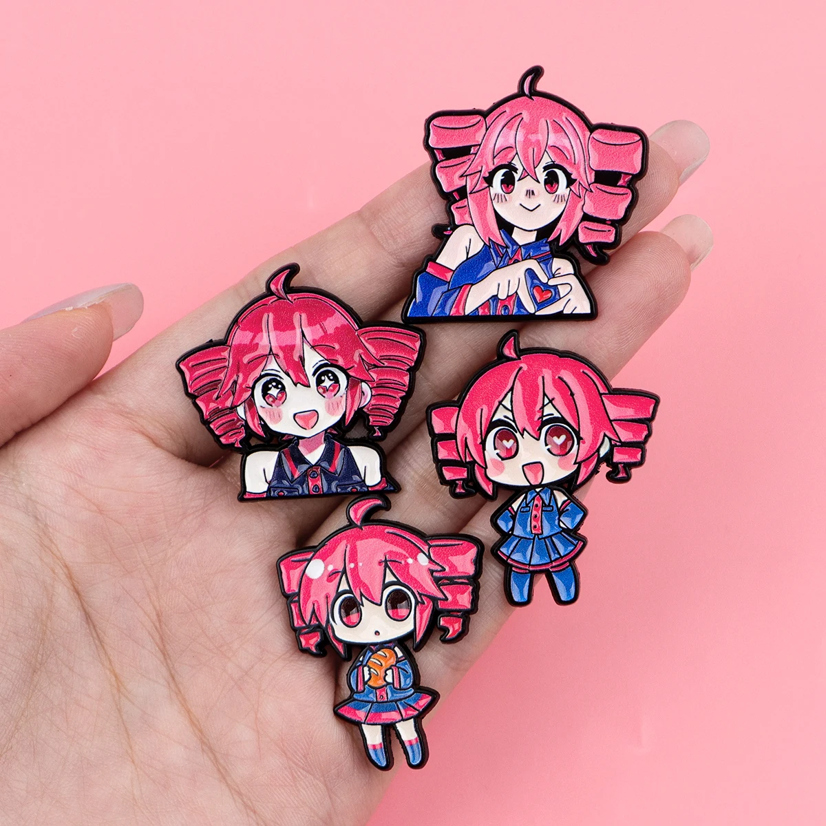 Chic Singer Girl Enamel Pin - Cute Fashion Accessory for Backpacks, Clothes & Gifts